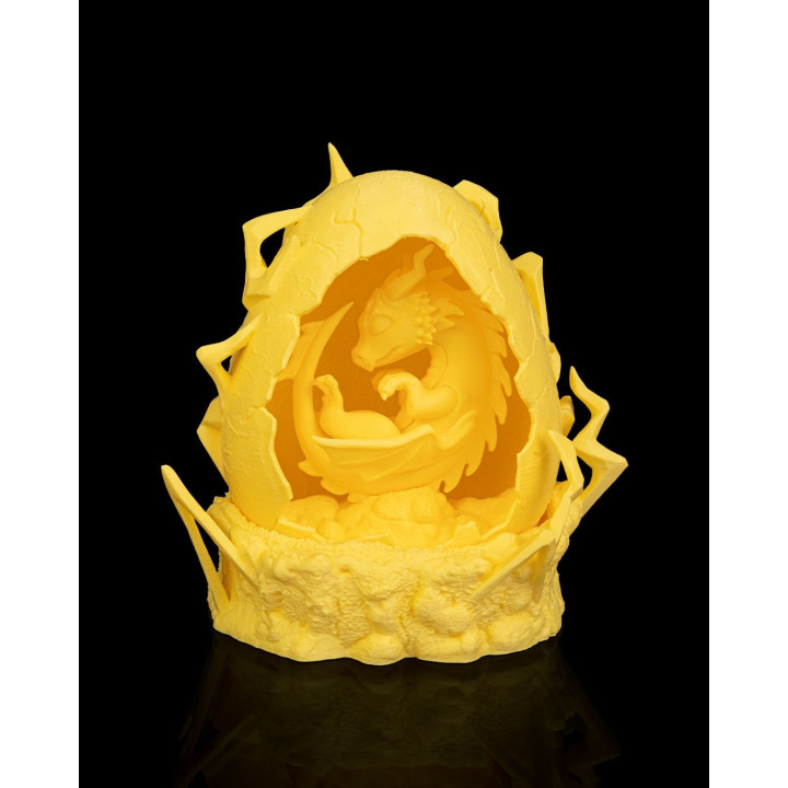 Thunder Bringer – Lampe Dragonneau Dans Son Œuf De Tempête