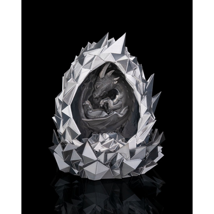 Ironscale – Lampe Dragon Bébé Dans Son Œuf De Cristal
