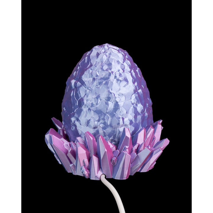 Lampe Œuf De Dragon Cristal – Veilleuse Féerique Prismheart