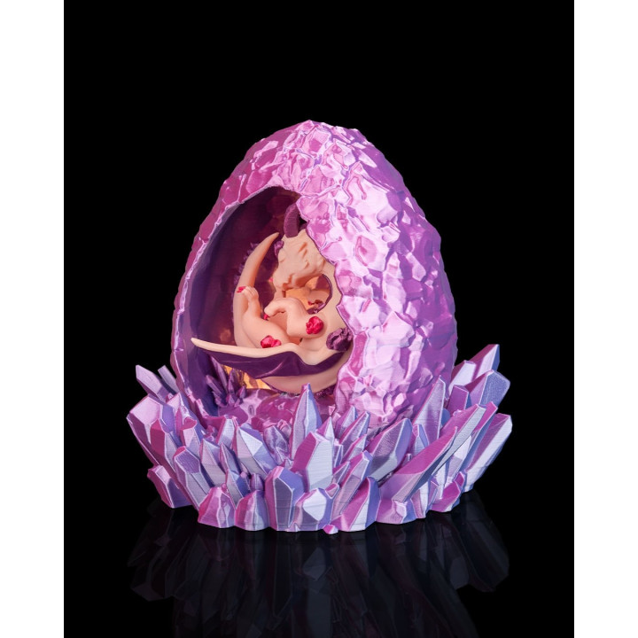 Lampe Œuf De Dragon Cristal – Veilleuse Féerique Prismheart