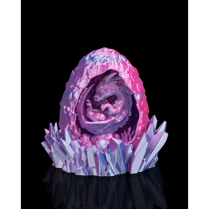 Lampe Œuf De Dragon Cristal – Veilleuse Féerique Prismheart