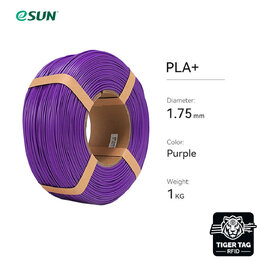 eSun - PLA+ - Violet - 1,75 mm - 1 kg Recharge avec RFID TigerTag