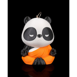 Porte-Clés Panda Moine Méditant – Zen & Kawaii
