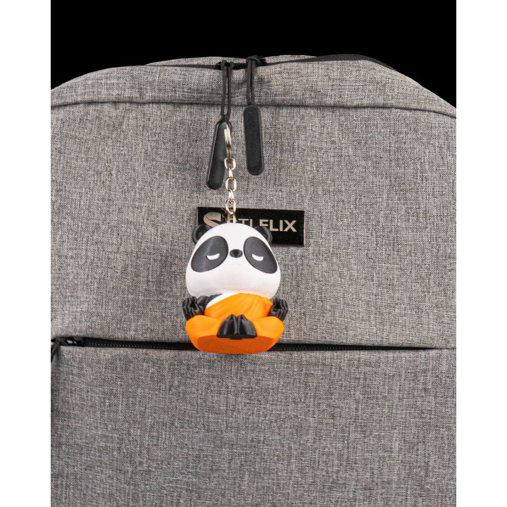 Porte-Clés Panda Moine Méditant – Zen & Kawaii