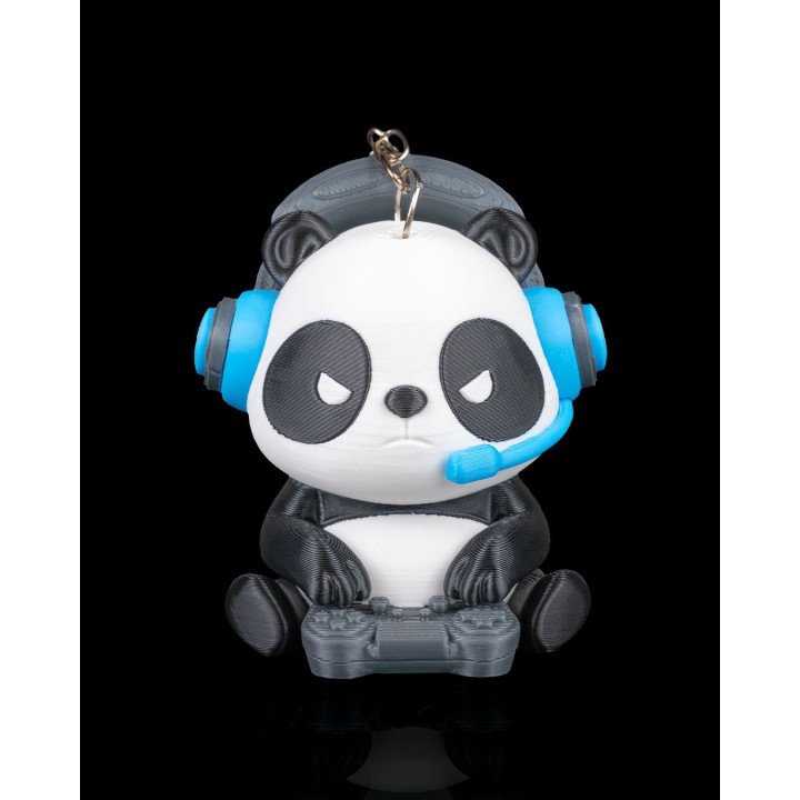 Porte-Clés Panda Gamer – Figurine Décorative Made In Occitanie