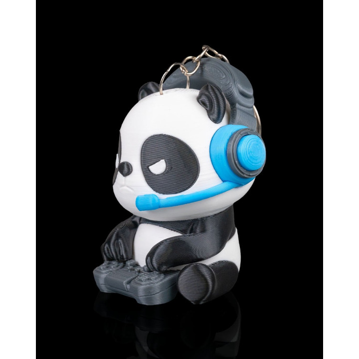 Porte-Clés Panda Gamer – Figurine Décorative Made In Occitanie