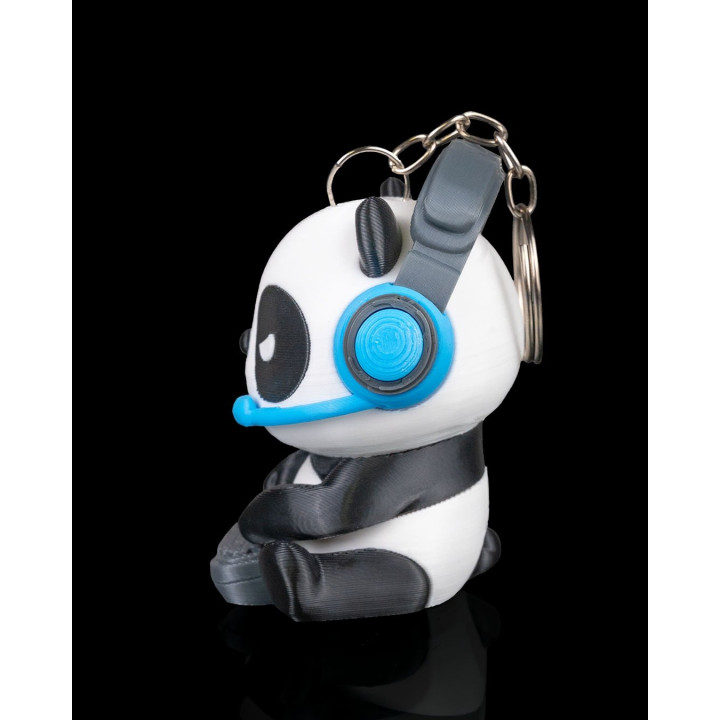 Porte-Clés Panda Gamer – Figurine Décorative Made In Occitanie