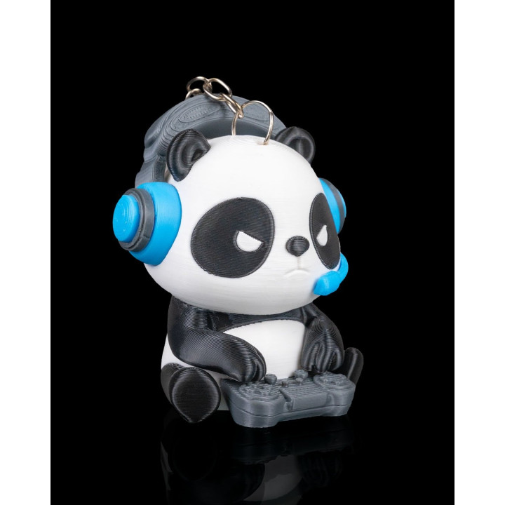 Porte-Clés Panda Gamer – Figurine Décorative Made In Occitanie