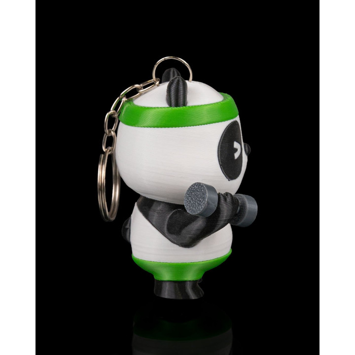 Pumpanda – Porte-Clés Panda Haltérophile Kawaii