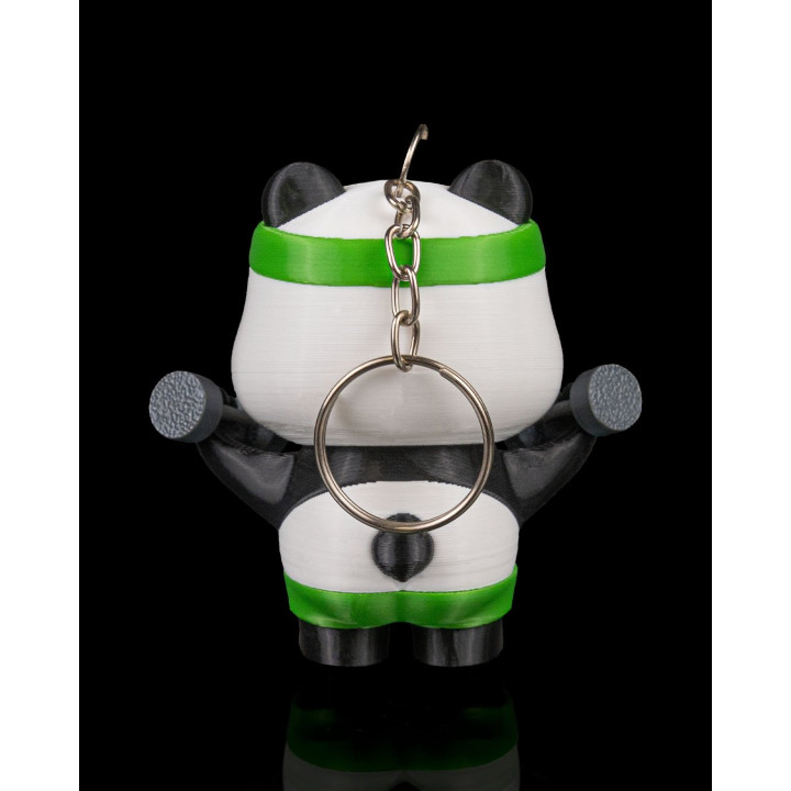 Pumpanda – Porte-Clés Panda Haltérophile Kawaii