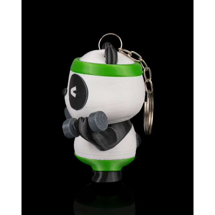 Pumpanda – Porte-Clés Panda Haltérophile Kawaii