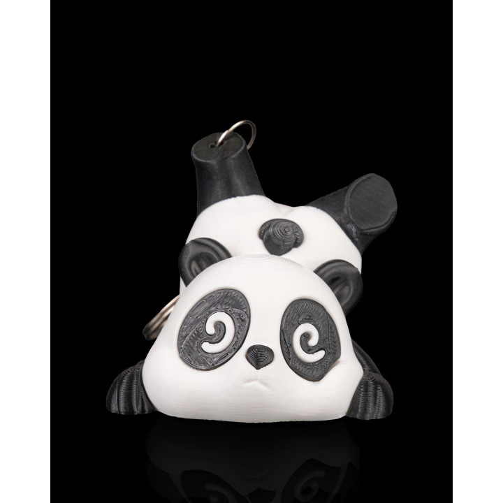 Porte-Clés Panda Maladroit – Tête En Bas & Trop Mignon !