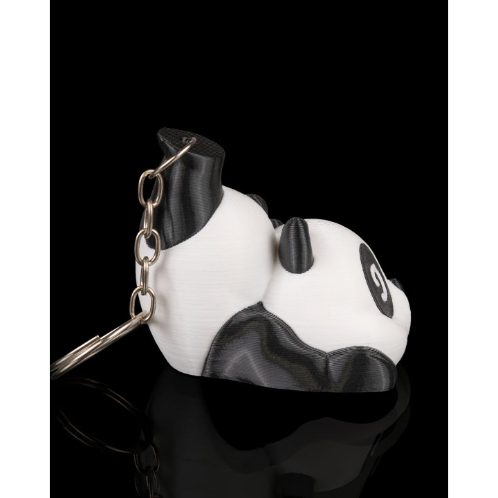 Porte-Clés Panda Maladroit – Tête En Bas & Trop Mignon !