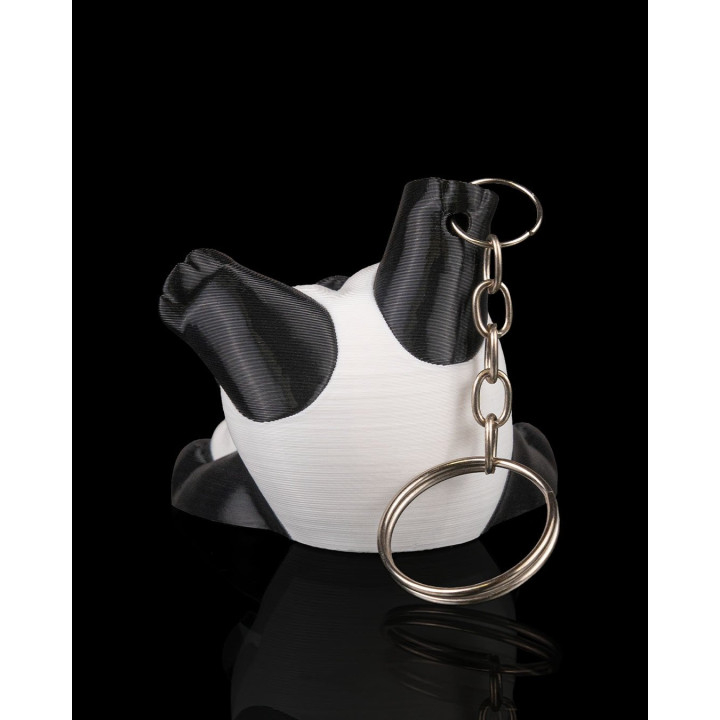 Porte-Clés Panda Maladroit – Tête En Bas & Trop Mignon !
