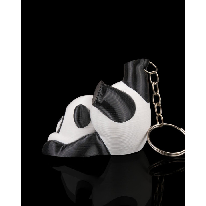 Porte-Clés Panda Maladroit – Tête En Bas & Trop Mignon !