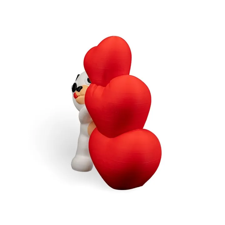 Ourson I Love You – Lampe Cœur Déco Made in Occitanie
