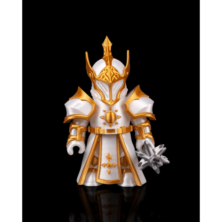 Figurine Croisé Radieux – Chevalier Blanc & Or Modulable