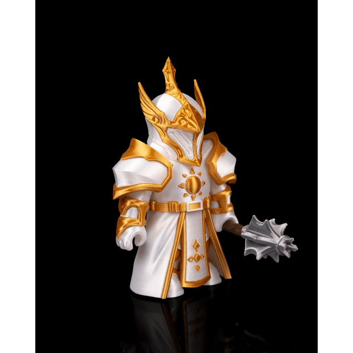 Figurine Croisé Radieux – Chevalier Blanc & Or Modulable