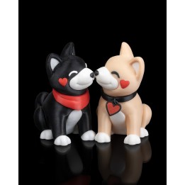 Duo Shiba Inu Amoureux – Figurines Made in Occitanie