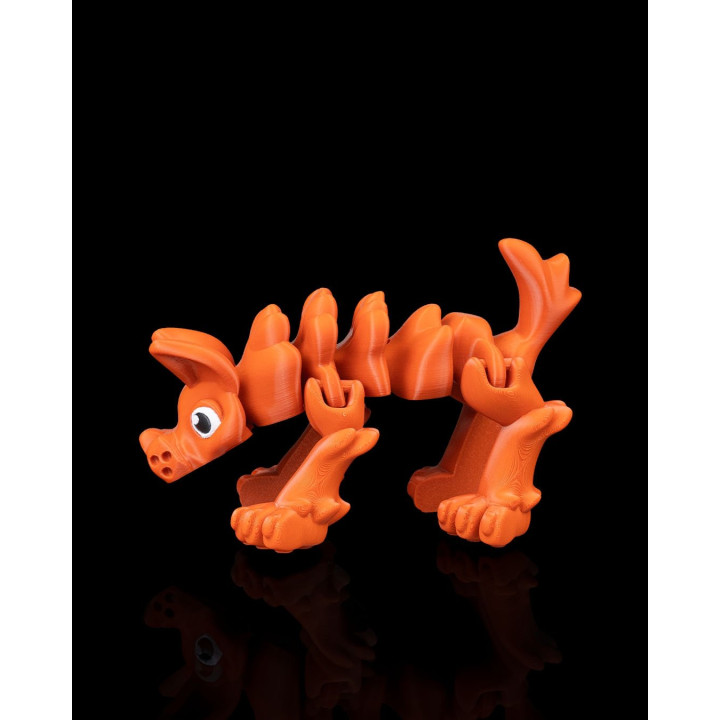 Chien Flexi Articulé – Figurine Posable Made In Occitanie