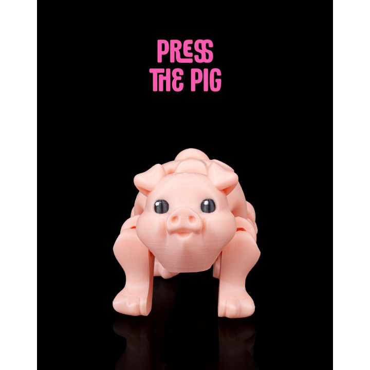 Press The Pig – Cochon Pressable Articulé Qui S'Étale !