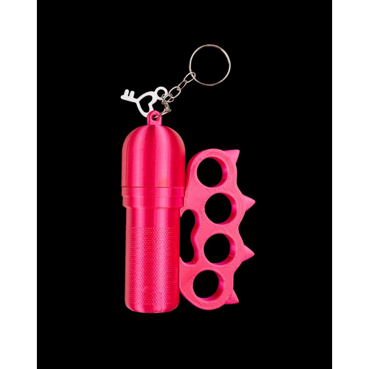 Porte-Clés Pop Future – Porte-Photocard & Contenant Rose Fuchsia