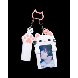 Kitty Carry – Porte-Photocard & Étui À Rouge À Lèvres Chat Kawaii