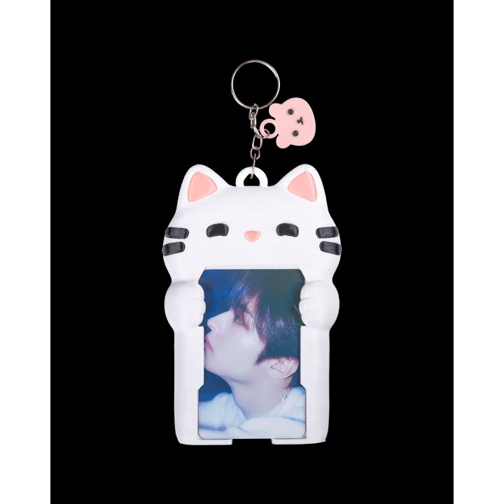 Kitty Carry – Porte-Photocard & Étui À Rouge À Lèvres Chat Kawaii