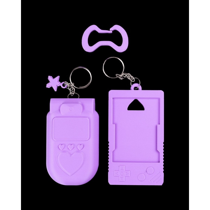 Pixel Pocket – Porte-Clés Rétro Gaming Avec Étui Photocard & Conteneur À Gloss