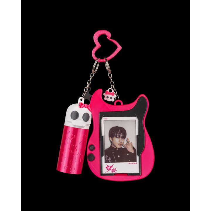 Ghoul Pop – Porte-Clés Photocard Guitare & Étui Rouge-Lèvres Crâne