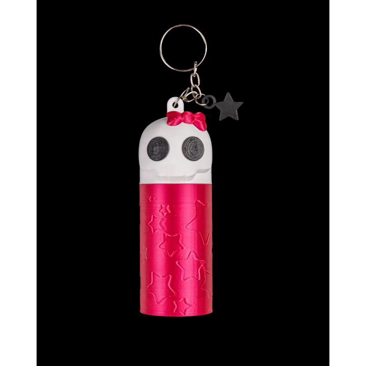 Ghoul Pop – Porte-Clés Photocard Guitare & Étui Rouge-Lèvres Crâne