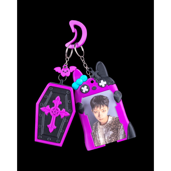 Vampy Pocket – Porte-Carte & Étui Gothique Chic Avec Clip Cercueil