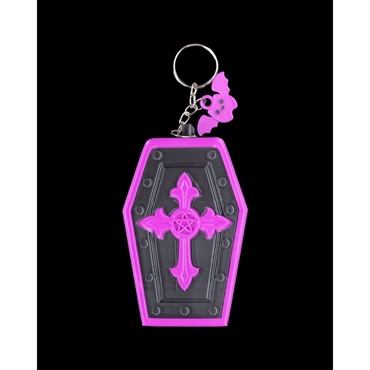 Vampy Pocket – Porte-Carte & Étui Gothique Chic Avec Clip Cercueil