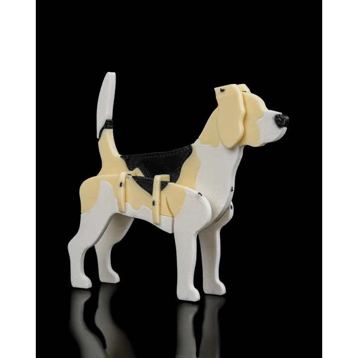 Figurine Beagle articulée – Made in Occitanie