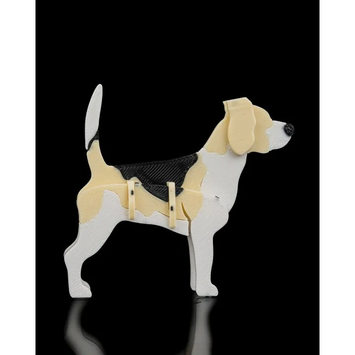 Figurine Beagle articulée – Made in Occitanie