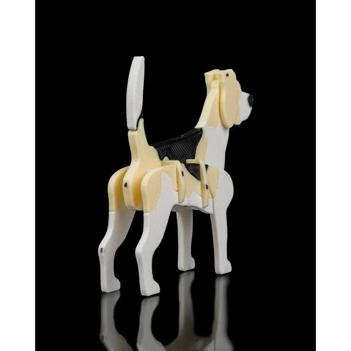 Figurine Beagle articulée – Made in Occitanie