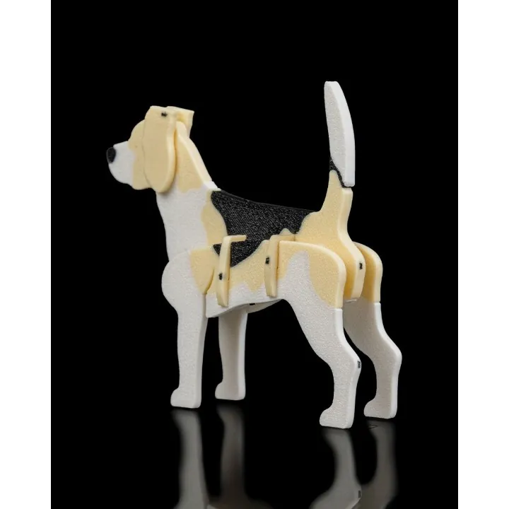 Figurine Beagle articulée – Made in Occitanie