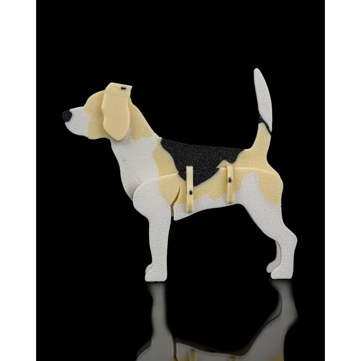 Figurine Beagle articulée – Made in Occitanie