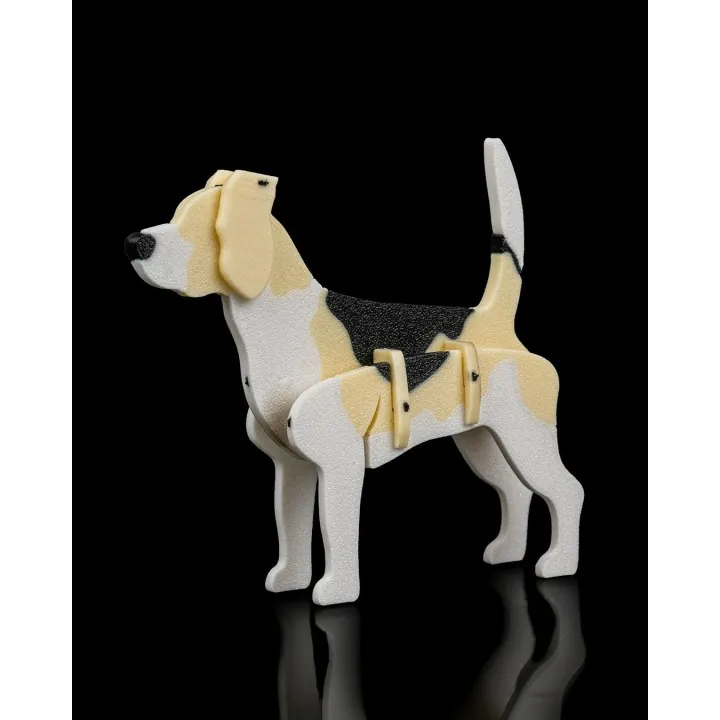Figurine Beagle articulée – Made in Occitanie