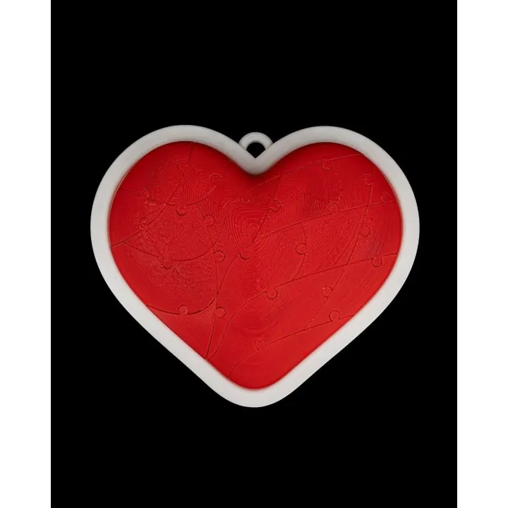 Cœur Puzzle Magnétique – Pendentif Décoratif