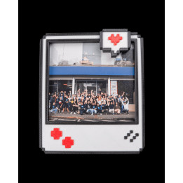Pixel Snap – Cadre Photo Magnétique Style Rétro Gaming (Instax Mini & Polaroid 600)
