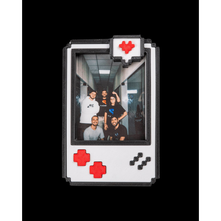Pixel Snap – Cadre Photo Magnétique Style Rétro Gaming (Instax Mini & Polaroid 600)
