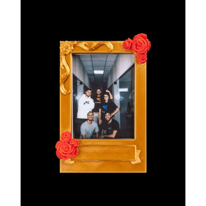 Cadre Photo Magnétique Bloom – Roses & Fleurs, Format Instax Mini & Polaroid 600