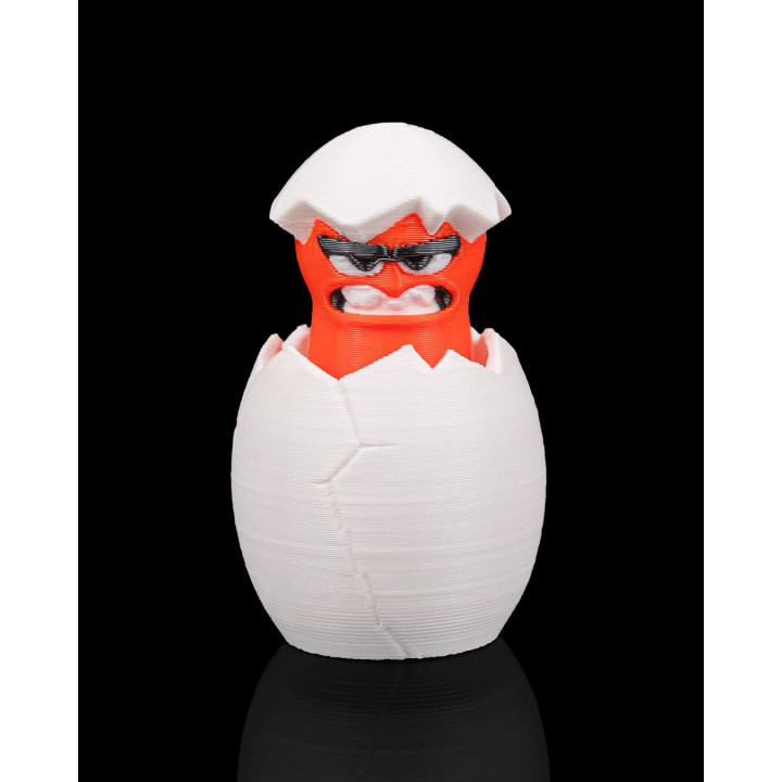 Confident Egg – Porte-Clés Œuf Trop Sûr De Lui