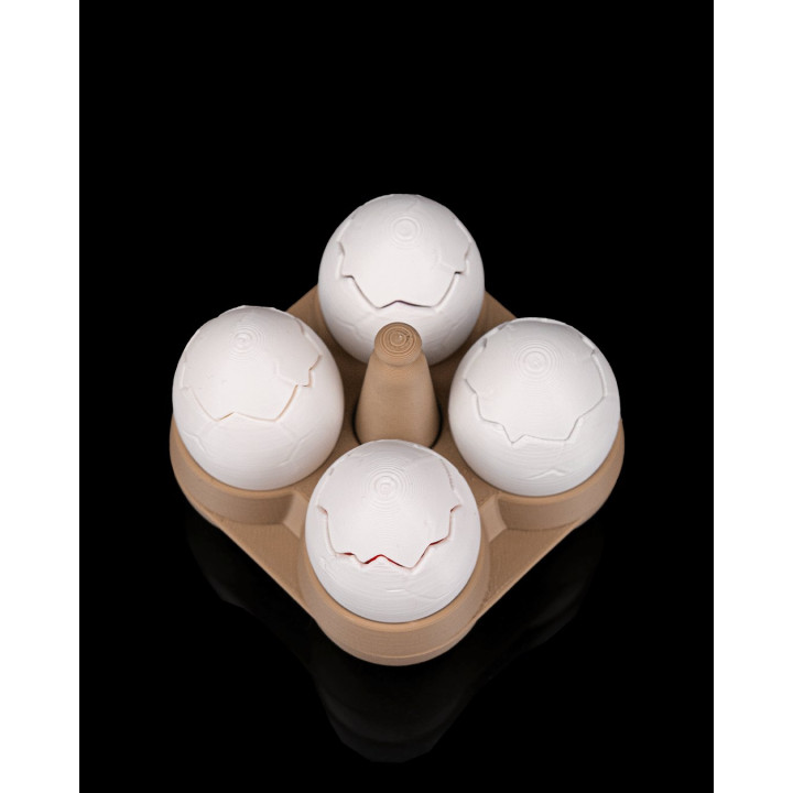 Mystery Egg Carton – Porte-Clés Œufs Mystère Articulés