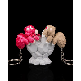 Web Of Love – Duo De Porte-Clés Araignées Amoureuses Sur Rocher Cœur