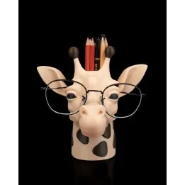 Pot À Crayons Girafe Avec Porte-Lunettes – Made In Occitanie