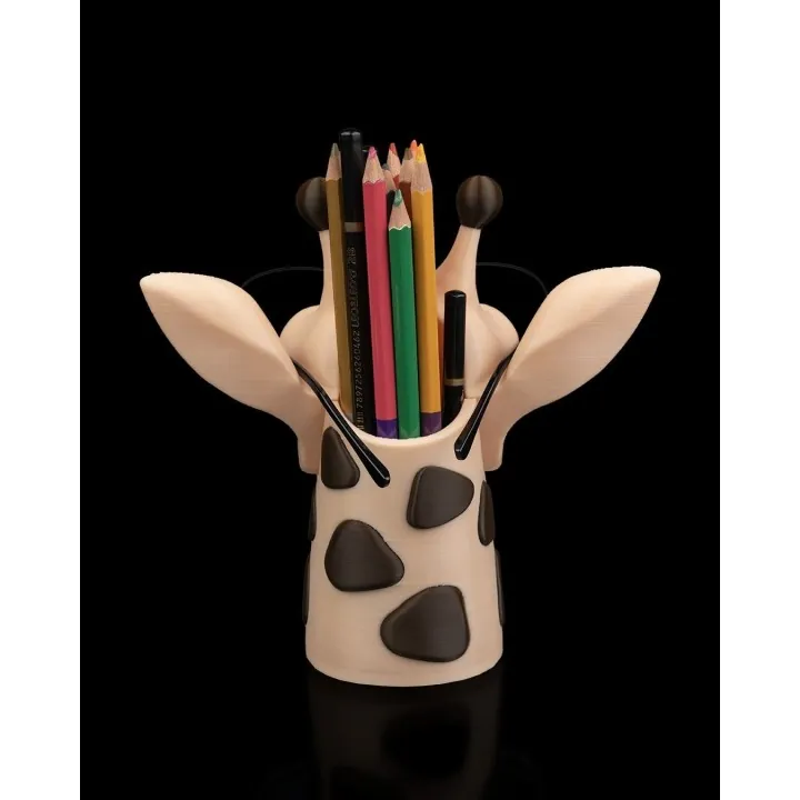 Pot À Crayons Girafe Avec Porte-Lunettes – Made In Occitanie