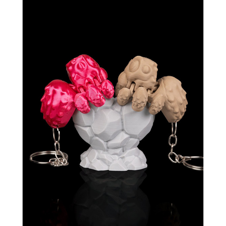 Web Of Love – Duo De Porte-Clés Araignées Amoureuses Sur Rocher Cœur