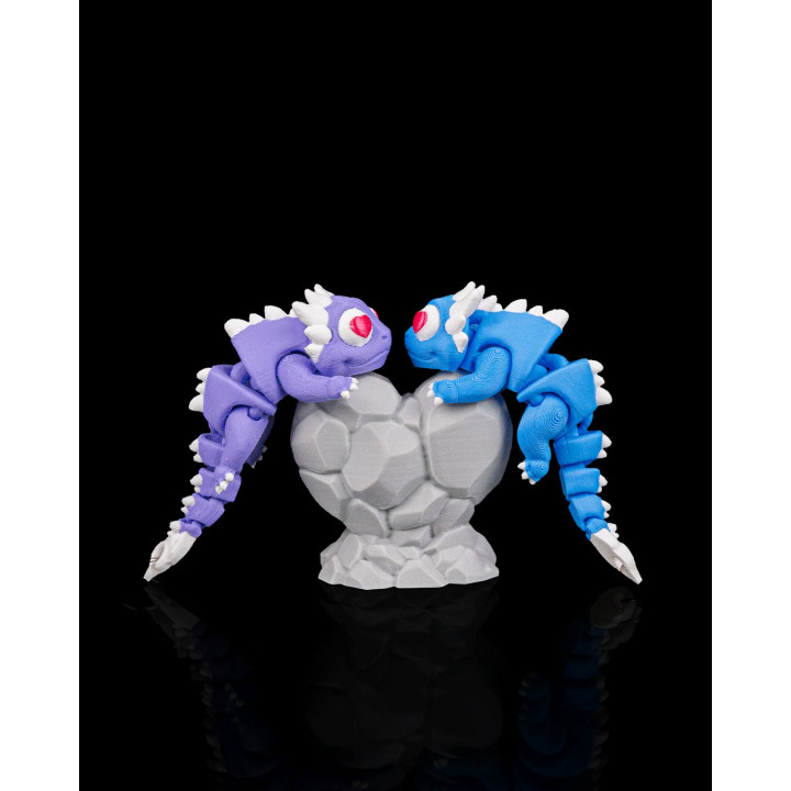 Legendary Lovers – Duo De Dragons Amoureux & Porte-Clés Articulé